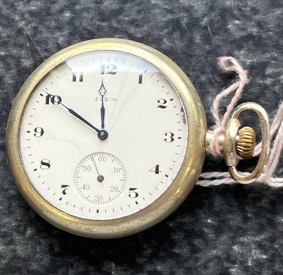 Antique 1912 Elgin Pocket Watch 15 Jewels S/N 175… - image 3