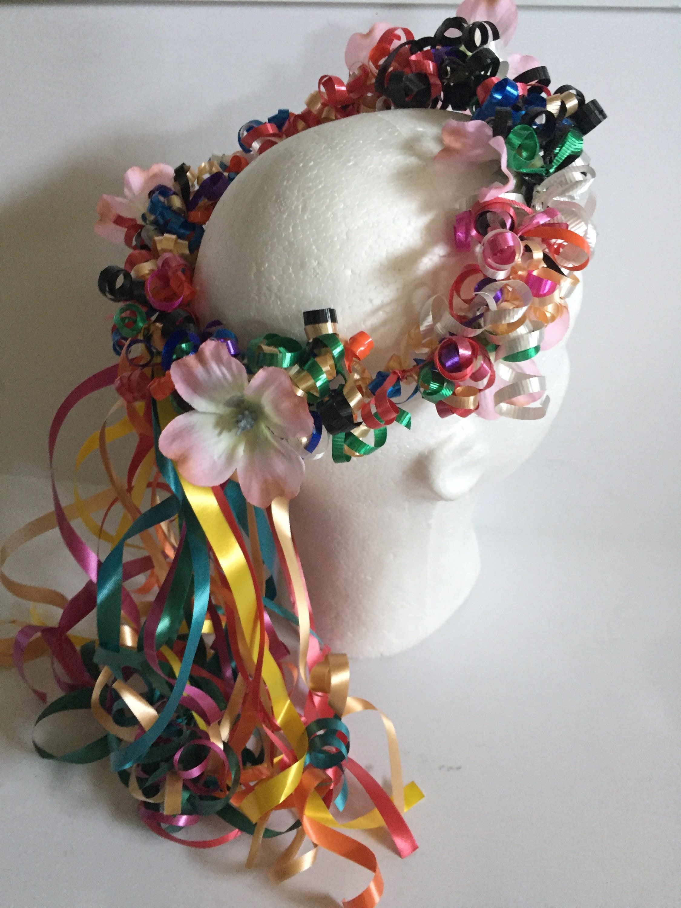 Flower Crown With Pink and Green Flowers Halo Boho Multi - Etsy