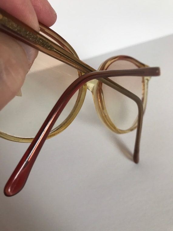 Vtg 1960’s Round Eyeglasses Design End Pieces Mod… - image 4