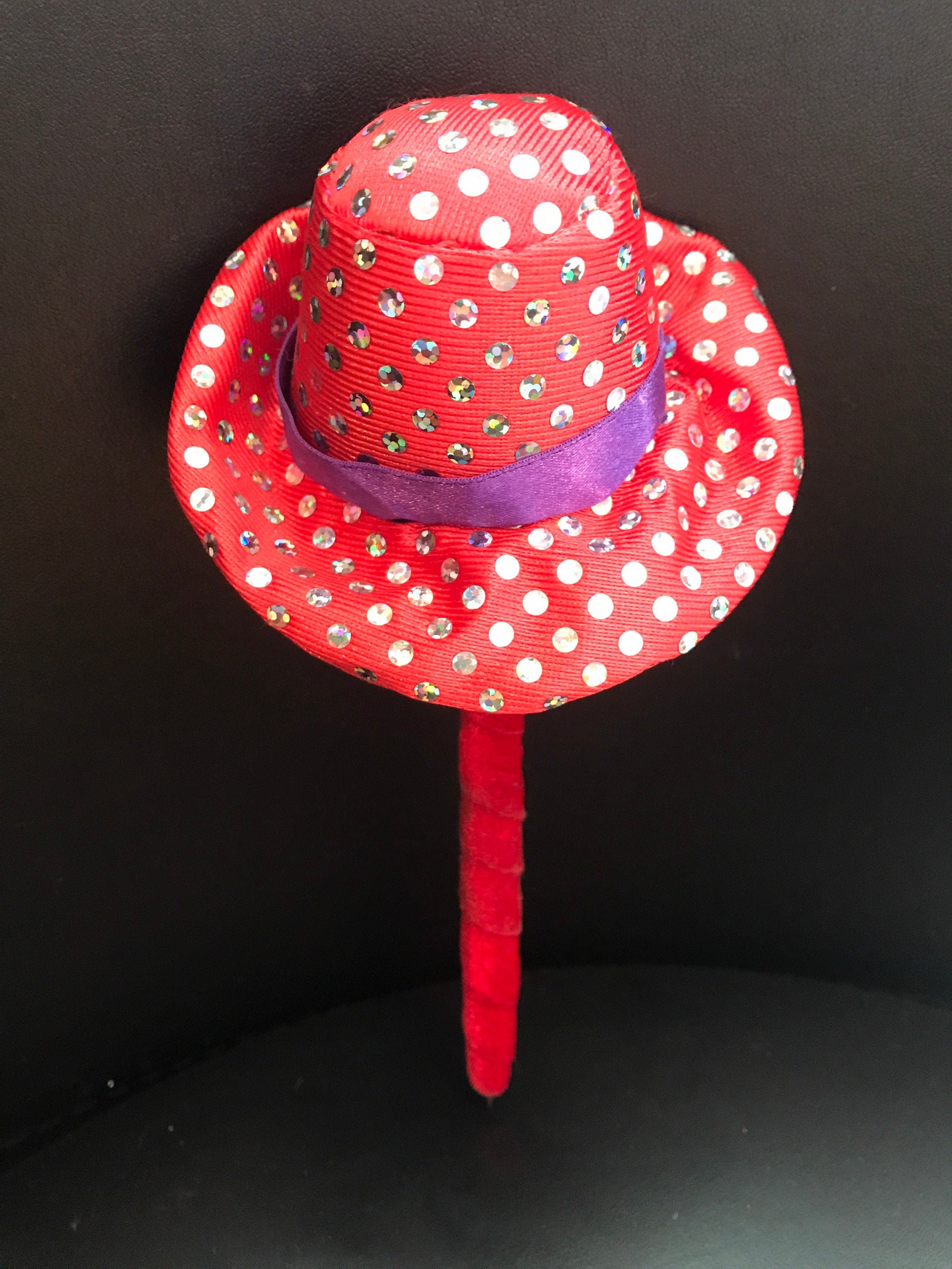 Red Hat Society Red Velour Ink Pen 