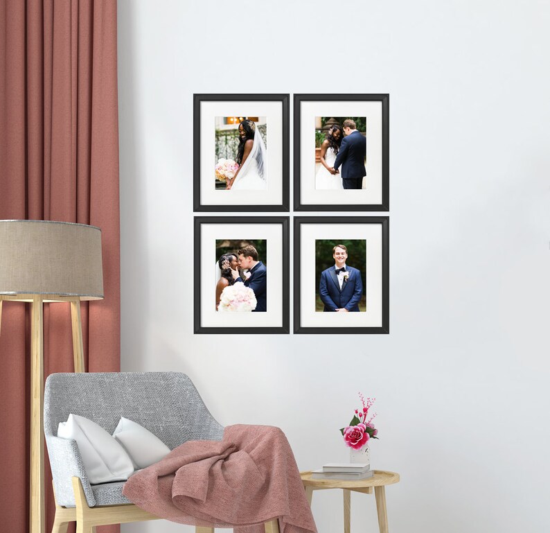 Personalized Gallery Wall Frames Photo Print With Mat and Frame Custom
