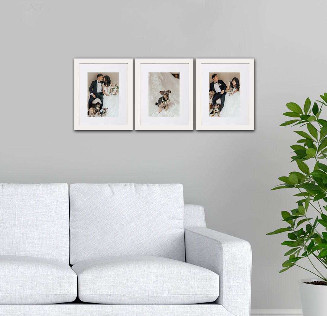 Personalized Gallery Wall Frames Photo Print With Mat and Frame Custom