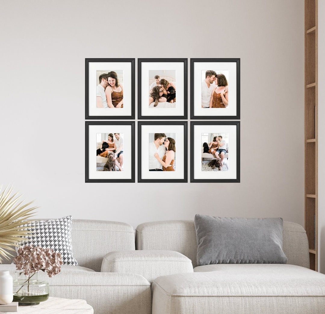 Personalized Gallery Wall Frames Photo Print With Mat and Frame Custom
