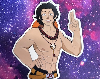 Ace one piece vinyl sticker