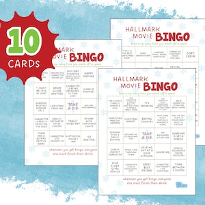 Christmas Movie Bingo Game: Hallmark Edition (PDF Download)