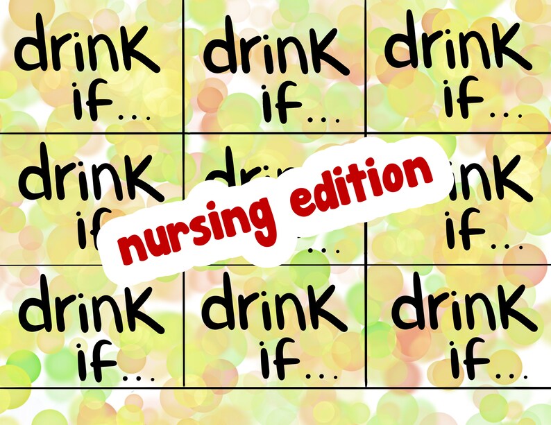 DRINK IF nursing Edition Etsy