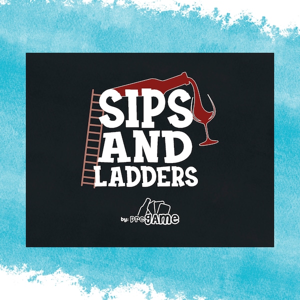 SIPS AND LADDERS | Board Game, Adult Classic Drinking Game, Party Game