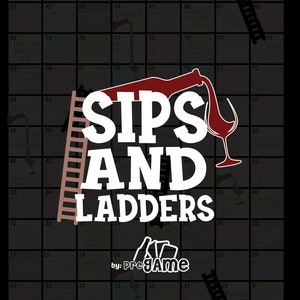 SIPS AND LADDERS Board Game, Adult Classic Drinking Game, Party Game image 2