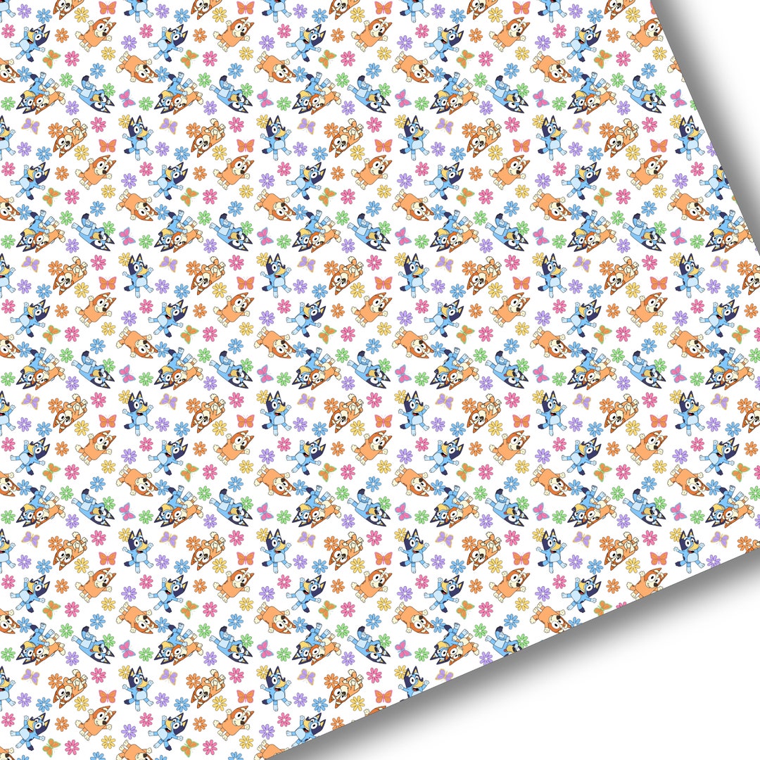 Faux Leatherprinted Faux Leather Sheetvegan Faux Leatherblue Dog