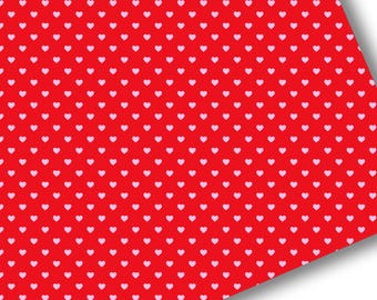 Faux Leather-Printed Faux Leather Sheet-Vegan Faux Leather-Valentine's Day Heart Faux Leather-Premium Faux Leather Sheets-Heart Faux Leather