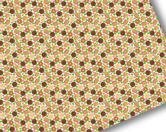 Faux Leather-Printed Faux Leather Sheet-Vegan Faux Leather-Girl Scout Cookie Faux Leather-Premium Faux Leather Sheets-Girl Scout Fabric