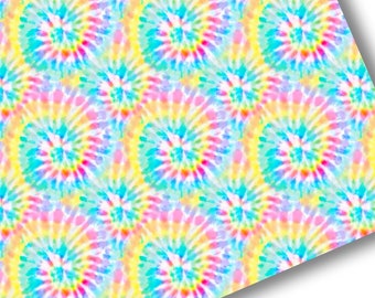 Faux Leather-Printed Faux Leather Sheet-Vegan Faux Leather-Summer Tie Dye Faux Leather-Premium Faux Leather Sheets-Summer Faux Leather
