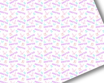 Faux Leather-Printed Faux Leather Sheet-Vegan Faux Leather-Taylor Swift Fabric Faux Leather-Premium Faux Leather Sheets-Swiftie Fabric