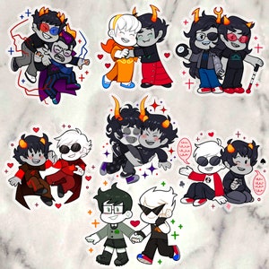 Homestuck - Ships 2 inch double sided charms