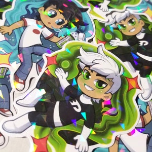 Holographic Danny Phantom stickers