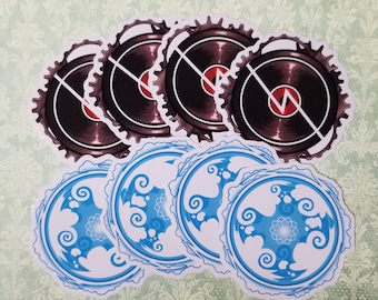 Homestuck - Skaia and Beat Mesa 2.5 inch waterproof vinyl stickers