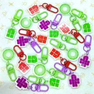 Homestuck - Houses and spirograph 1 inch double sided charms