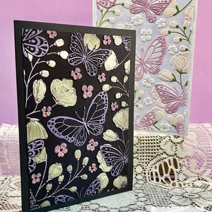 Embossed Butterfly Greeting Card