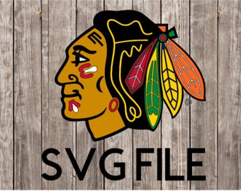 Chicago Blackhawks Svg Etsy