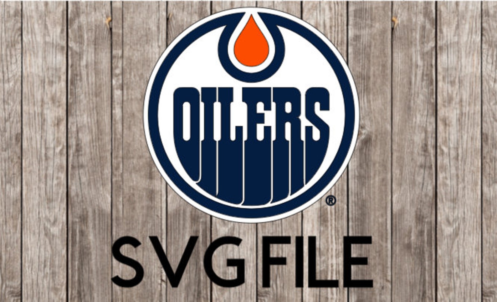 Edmonton Oilers NHL hockey team logo SVG File instant Etsy