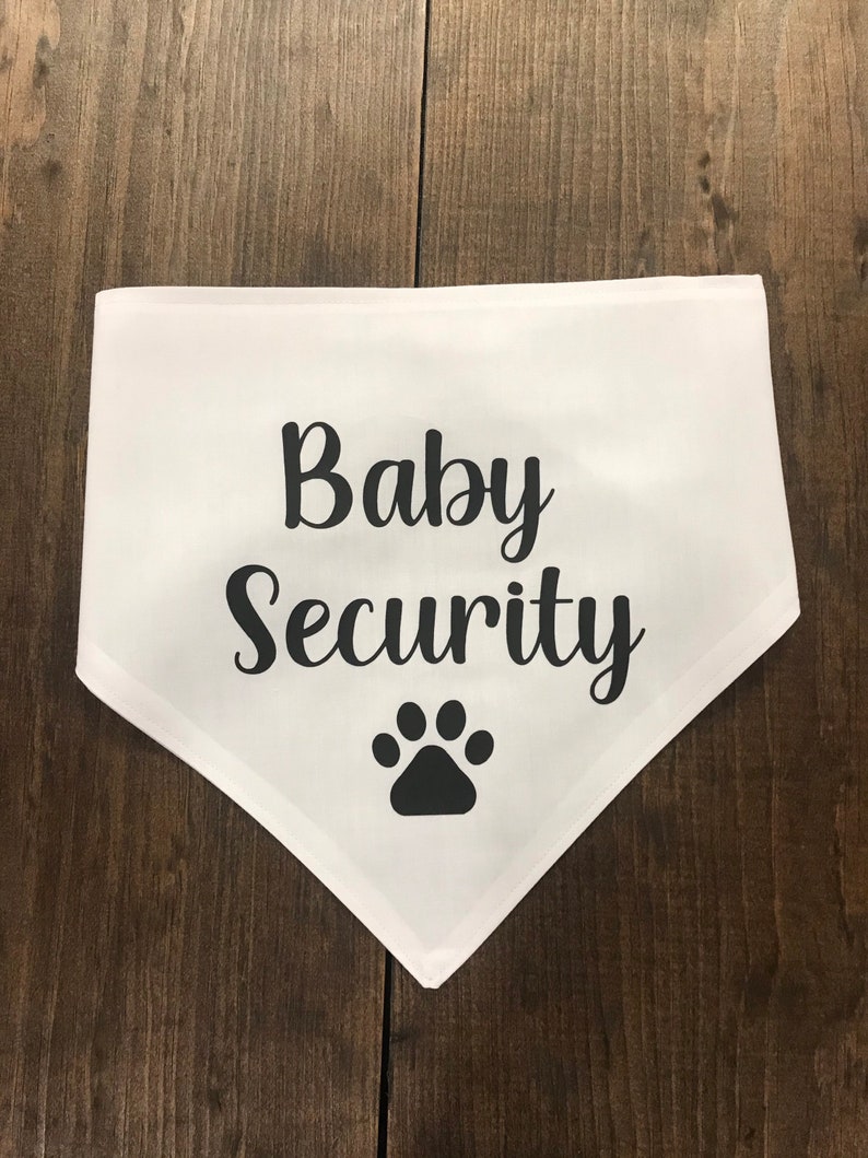 Baby Security / Dog Bandana / Pregnancy Announcement Etsy Canada