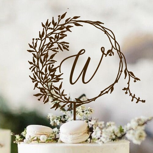 Rustic Wood Wedding Cake Topper Deer Etsy
