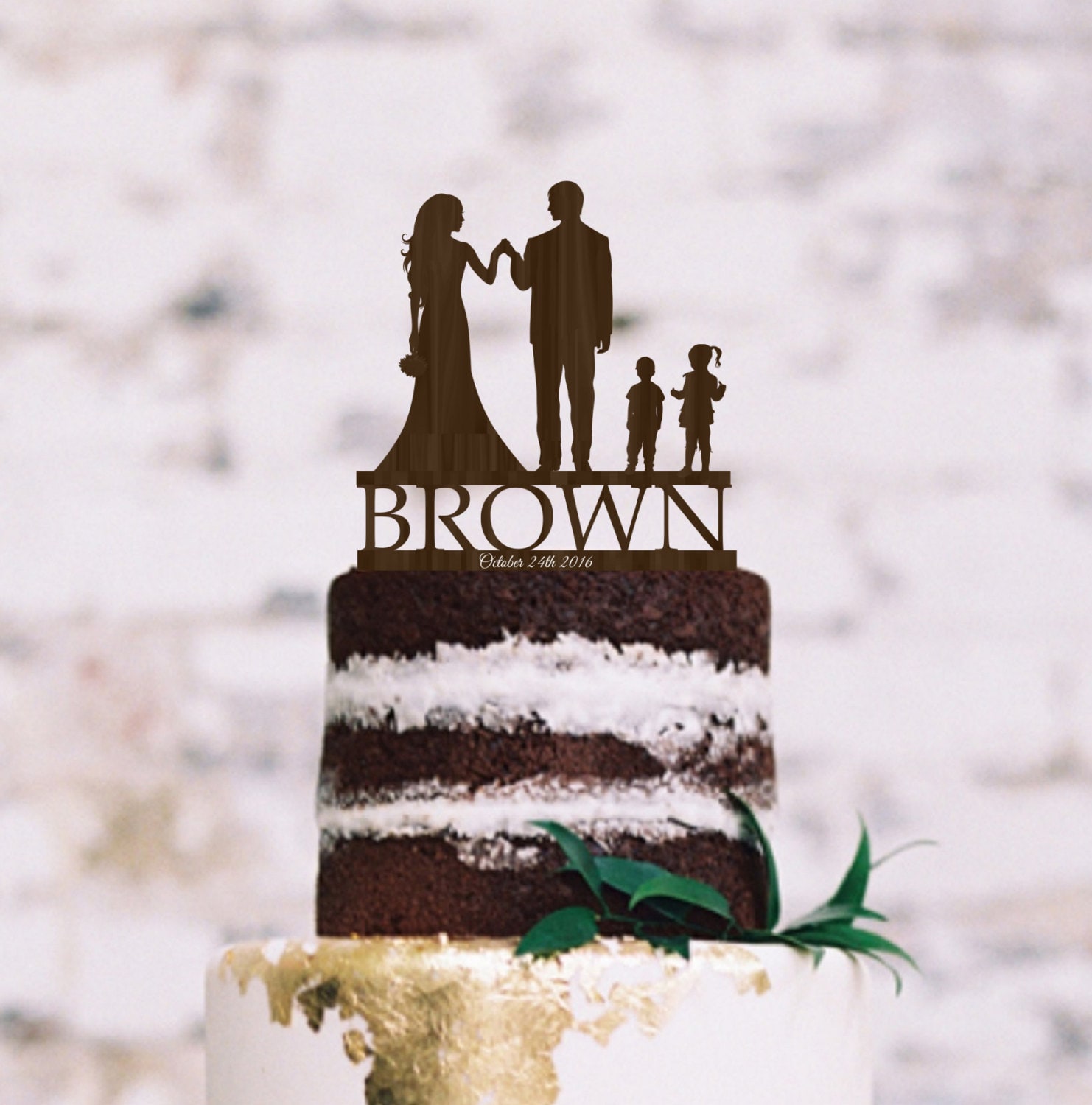 Wedding Cake Topper Family Bride Groom Cake Topper Wedding Etsy