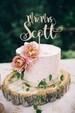 Wedding Cake Topper Mr & Mrs Surname, Wedding Cake Topper, Personalized Wood Cake Topper, Wooden Cake topper, Rustic Cake topper