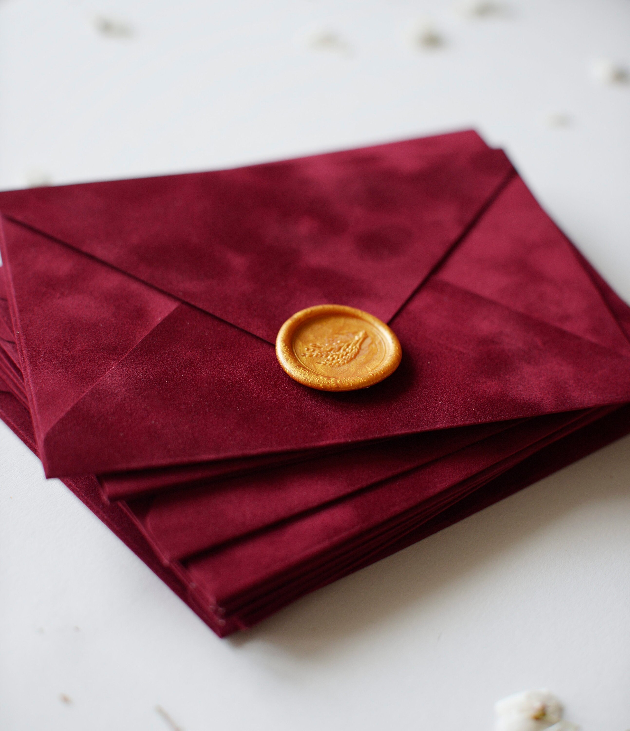 Velvet Envelopes Suede Envelopes Wedding Invitation Etsy