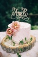 Wedding Cake Topper Initials Cake Topper Personalized  Wedding Cake Topper Wood Cake Topper Monogram Cake topper Custom Cake topper 