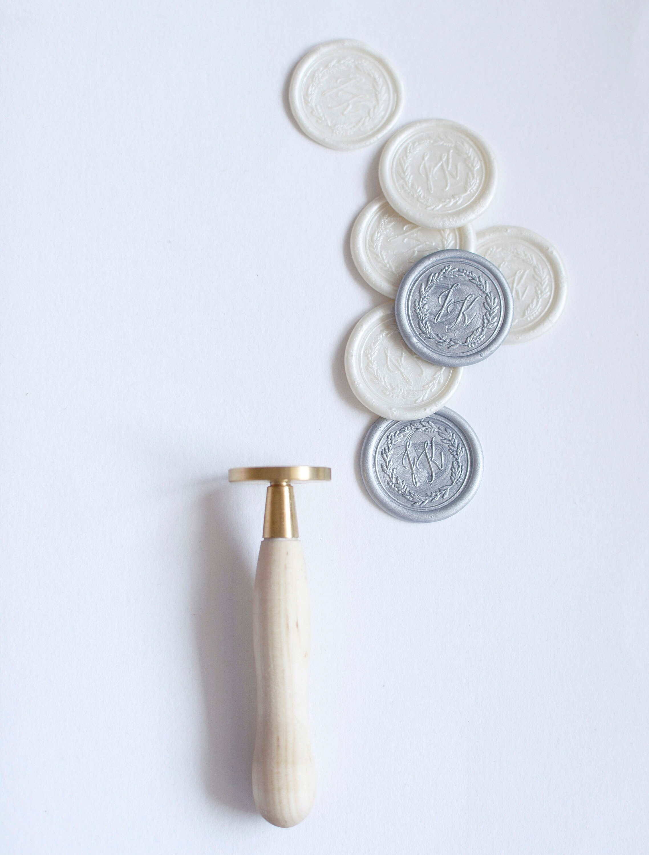 Wachsstempel Buchstabe E - Messing Siegelstempel Für Umschläge & Einladungen