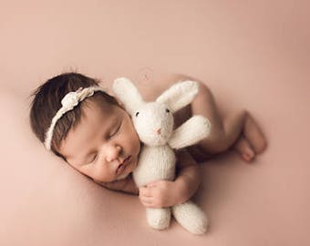 Knit Rabbit Photo Prop, Newborn Photo Prop, Photo Prop, Bunny, Knit bunny, Knit Rabbit Prop, Newborn, Knitted bunny, stuffed animal,