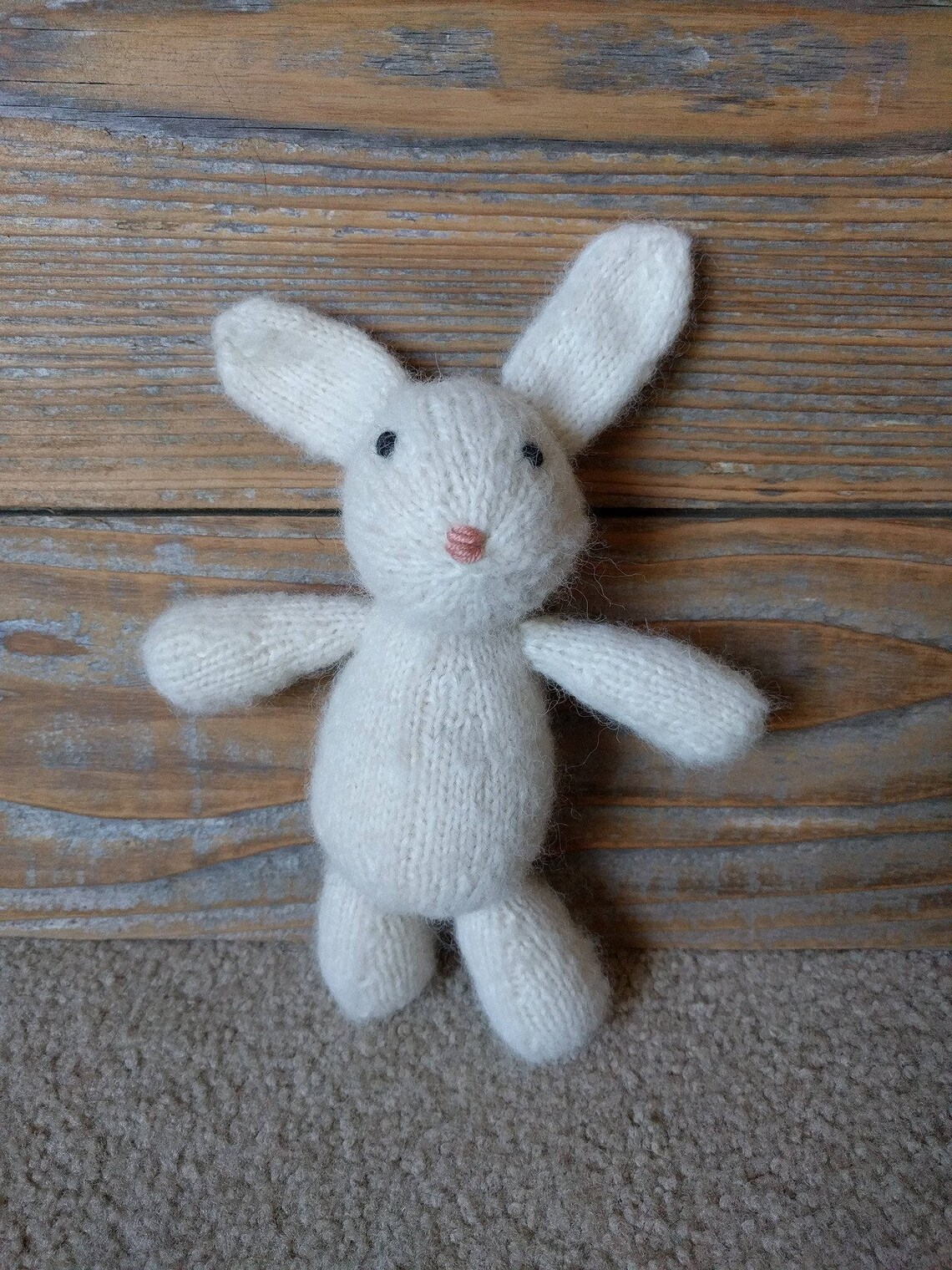 White Rabbit Prop Knit Rabbit Photo Prop Newborn Photo Prop Photo Prop Bunny | Etsy