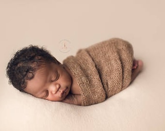 Newborn wrap, newborn photo prop, baby wrap, photography prop, photo prop, alpaca wrap, wrap, knit wrap, knitted wrap