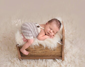 Knitted Romper, newborn romper, newborn photo prop, baby romper, striped baby romper, Photography prop, Baby prop, girl romper, boy romper