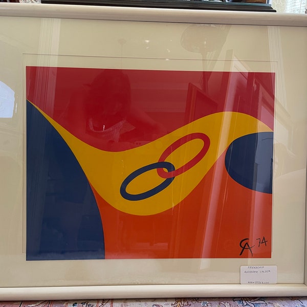 Alexander Calder Lithograph Friendship, Signed