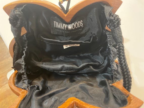 Timmy Woods Beverly Hills Hand Made Carved Wood Purse - Etsy