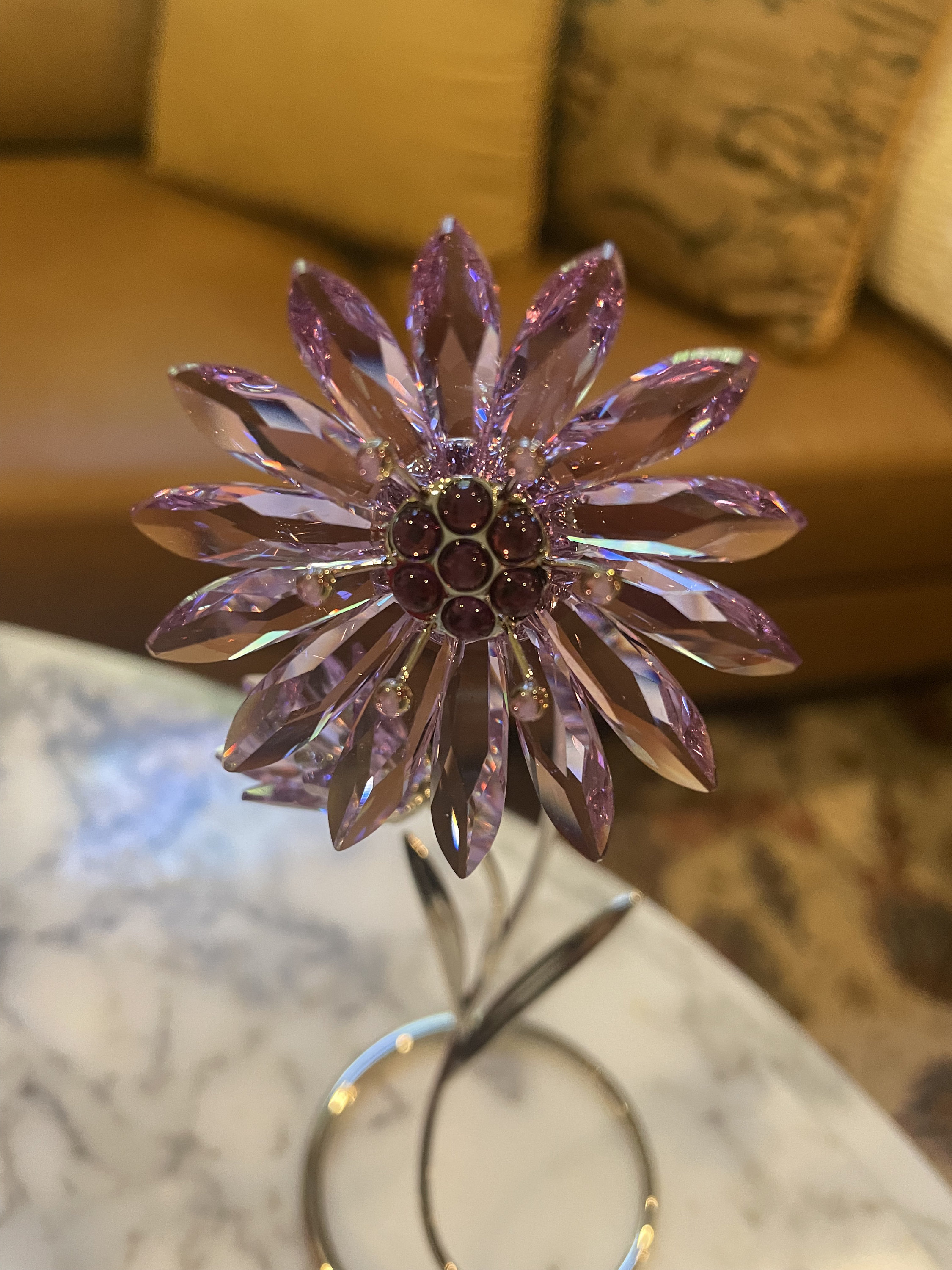 Swarovski Drina Violet Flower in Original Box - Etsy