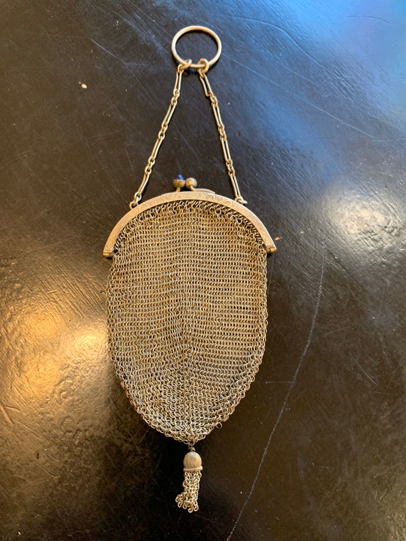 Antique FInger Chain Mesh Purse