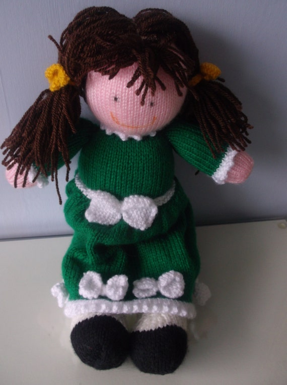 hand knitted rag doll