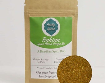 Bahian Spice Blend Recipe Kit, Easy Dinner, Vegan Friendly, Healthy Takeaway, Recipe Kit, Christmas Gift