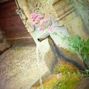 French Countryside, Fine Art Photography, "Beynac Fountain"