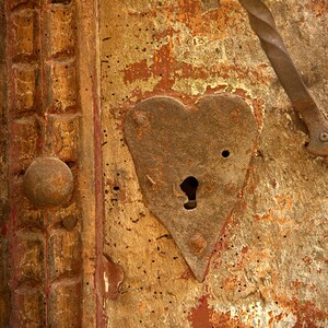 France Photography, Fine Art Photo, Wall Art, Linda Ching photo, "Heart Keyhole Sarlat"