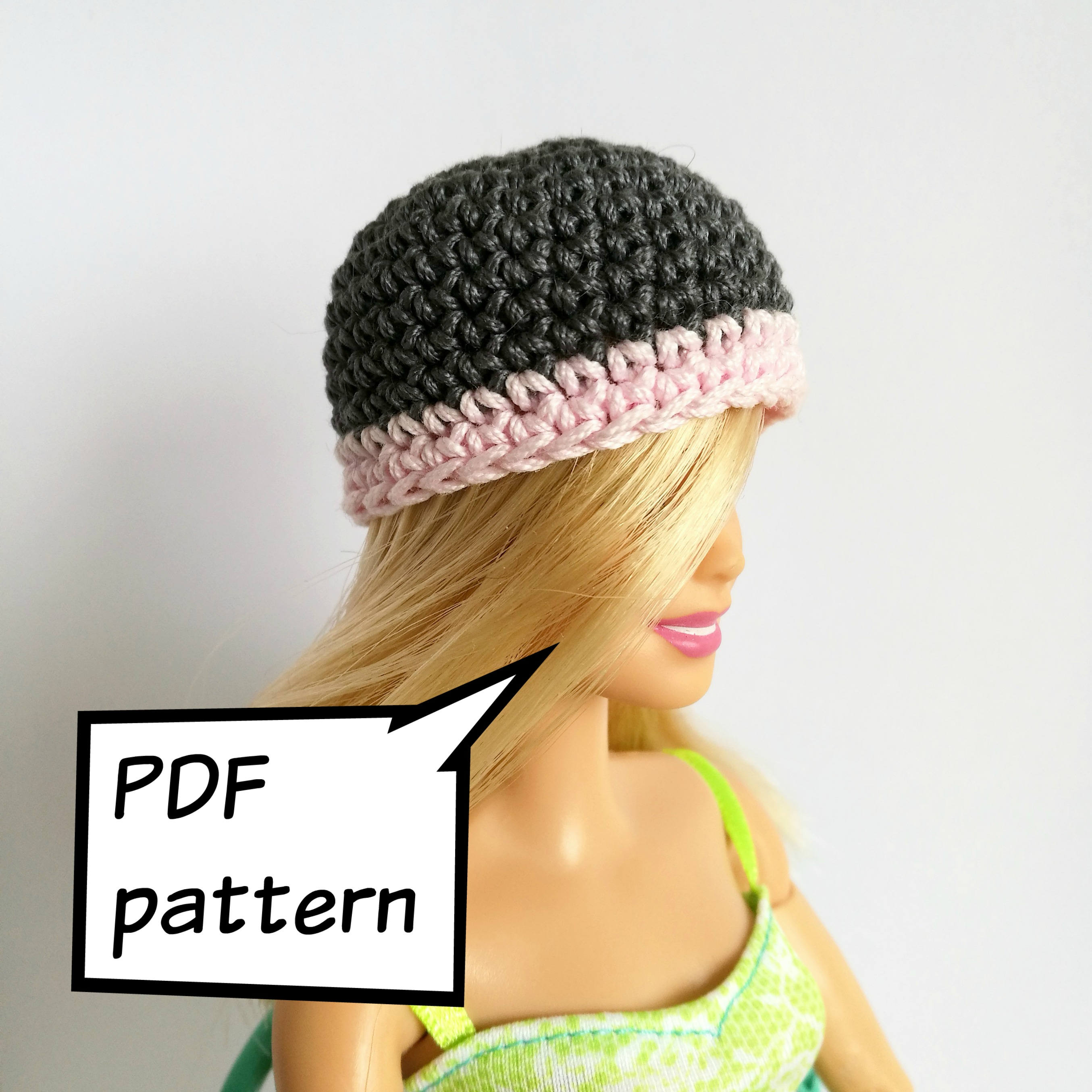 Crochet barbie doll hat patterns free hotsell