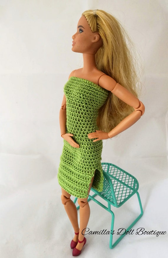 METALLIC LIGHT BLUE Dress FOR TALL /& Original fashionista BARBIE body