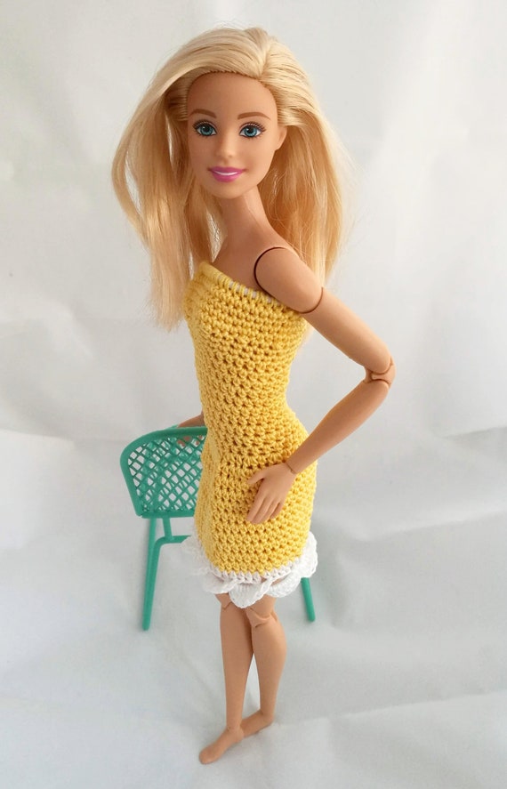yellow barbie dress