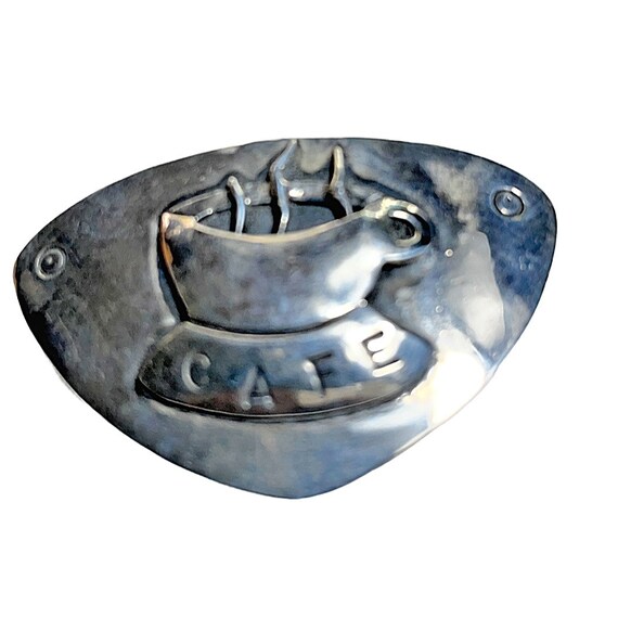 Mexico Sterling Silver Brooch Pin Cafe Coffee Cup… - image 3