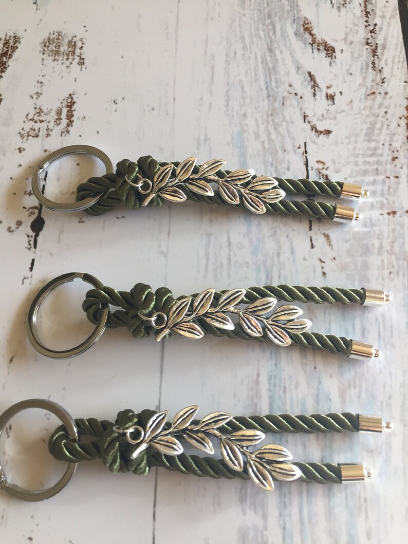 10 Pieces Olive Branch Wedding Key Chain Party Favor/ Orthodox Etsy