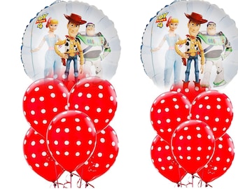 Toy Story 4 Bo Peep -Woody -Buzz   Balloon Set 14 Pieces/ Party Decorations/Birthday Decorations