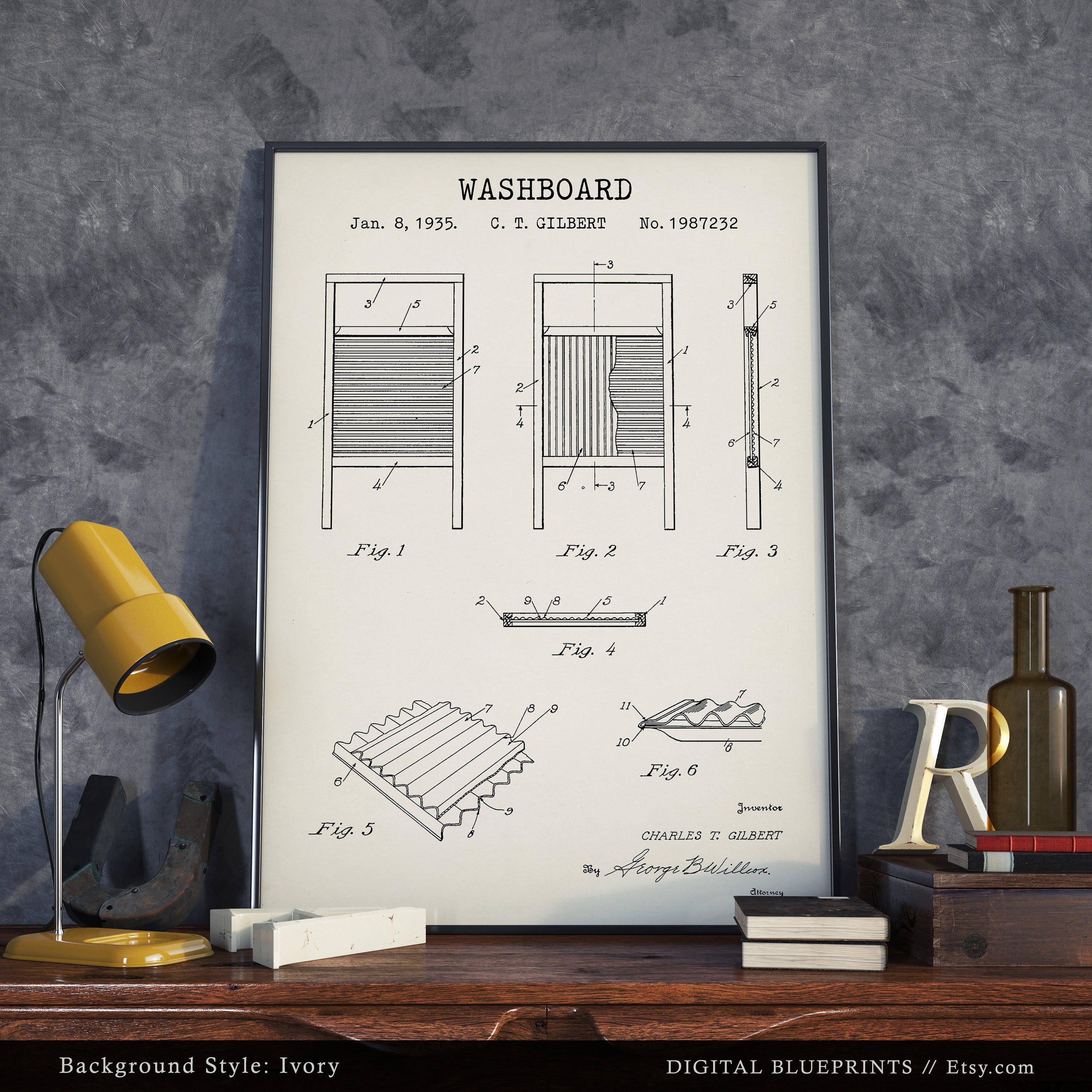 Laundry Room Decor Washboard Patent Print Laundry Room Sign Etsy